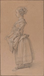 Ein Mädchen in Bauernkleidung von Jean Francois Clermont