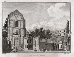 Kirche der Weißen Mäntel, Paris (Gravur, ca. 1780)
