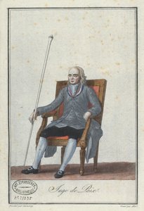 Friedensrichter, graviert von Alix, aus einem Buch über französische Directoire-Kostüme von Jean Francois Garneray