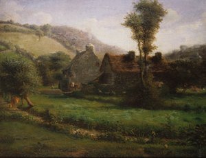 Hütte in einer Landschaft, c.1871 von Jean Francois Millet