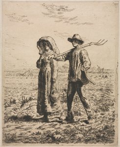 Zur Arbeit gehen von Jean Francois Millet