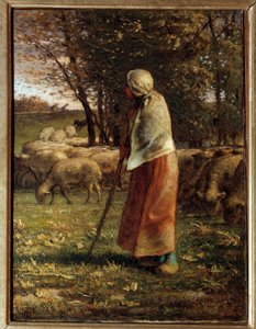Die kleine Schäferin von Jean Francois Millet