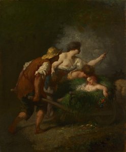 Rückkehr von den Feldern, ca. 1846-1847 von Jean Francois Millet