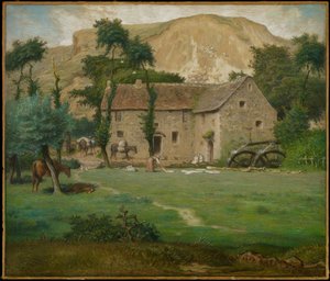 Das Bauernhaus, ca. 1867-69 von Jean Francois Millet