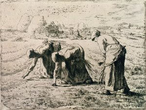 Die Ährenleserinnen, 1855 von Jean Francois Millet