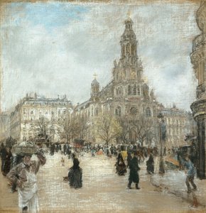 Place de la Trinité, Paris, ca. 1886