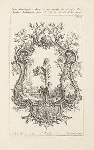 Design für Kartusche von Jean François Cuvilliés