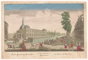 Ansicht der Börse in Rotterdam von Jean François Daumont