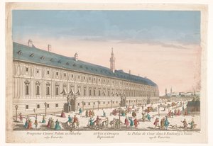 Ansicht eines kaiserlichen Palastes in einem Vorort von Wien von Jean François Daumont