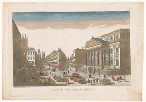 Ansicht des Mansion House in London von Jean François Daumont