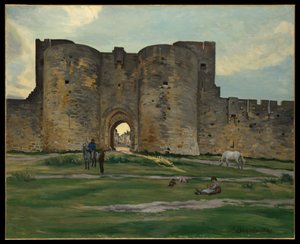 Porte de la Reine in Aigues-Mortes von Jean Frederic Bazille