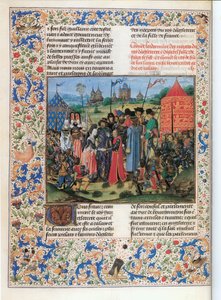 Der französische König Karl VI. gibt seine Tochter Isabelle seinem englischen Cousin Richard II.