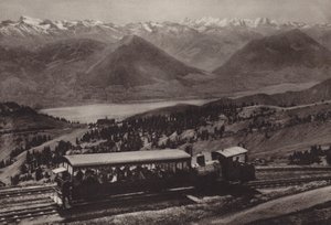 Bei Station Rigi Kulm von Jean Gaberell