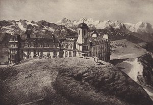Hotel Rigi Kulm, Blick auf die Berner Alpen von Jean Gaberell