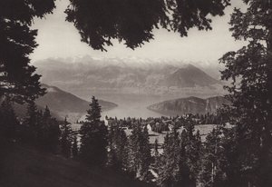 Rigi Kaltbad, Blick auf den Vierwaldstättersee von Jean Gaberell