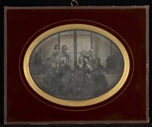 Gruppenporträt von acht Mitgliedern des Eynard-Lullin-Kreises von Jean Gabriel Eynard