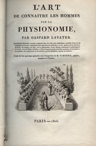 Physiognomie - Frontispiz von „Die Kunst, Menschen durch Physiognomie zu erkennen“ von Johann Gaspar Lavater (1806)