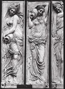 Reliefs vom Brunnen der Unschuldigen (Detail) von Jean Goujon