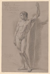 Stehender männlicher Akt, von vorne gesehen (1. Preis 1776)