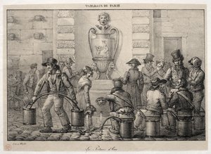 Szenen aus Paris: Die Wasserträger von Jean Henri Marlet