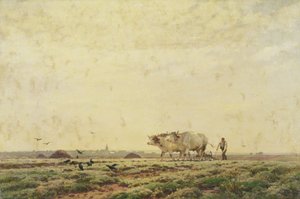Die ersten Furchen, Haute Alsace oder Der Arbeiter, 1883 von Jean Henri Zuber