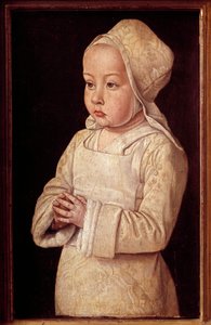 Porträt von Suzanne de Bourbon (1491-1521) genannt Kind im Gebet, Tochter von Anne von Frankreich und Pierre II. von Bourbon