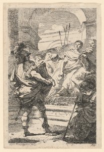 Mucius Scaevola von Jean Honoré Fragonard after Giovanni Battista Tiepolo