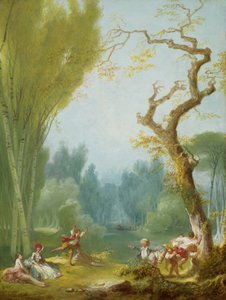 Ein Spiel von Pferd und Reiter von Jean Honore Fragonard