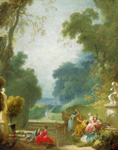 Ein Spiel von Hot Cockles, ca. 1775-80 von Jean Honore Fragonard