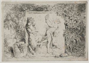 Bacchanalien: Der Tanz des Satyrs von Jean Honore Fragonard
