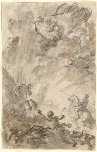 Bradamante versucht, den Hippogryph zu fangen (recto) von Jean Honore Fragonard