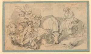 Zeichnung, Orientalische Szene, ca. 1770