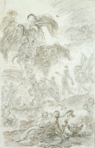 Ruggiero erreicht die Schwelle von Alcinas Palast von Jean Honore Fragonard