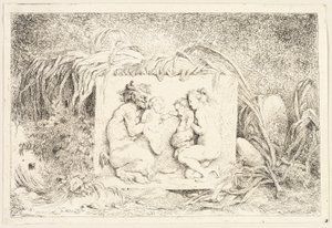 Familie des Satyrs aus Bacchanales oder Satyrspiele