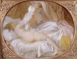 Das Hemd entfernt oder Die Dame zieht sich aus, vor 1778 von Jean Honore Fragonard