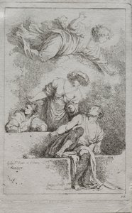 Die Jünger am Grab, 1764 von Jean Honore Fragonard