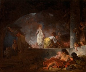 Die Wäscherinnen, um 1756-61 von Jean-Honore Fragonard