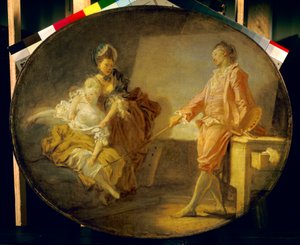 Der Anfang des Modells von Jean Honore Fragonard