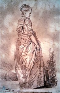 Junge Frau beim Blutzeichnen von Jean Honore Fragonard