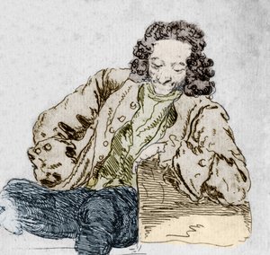 Porträt von François-Marie Arouet, genannt Voltaire (Detail)