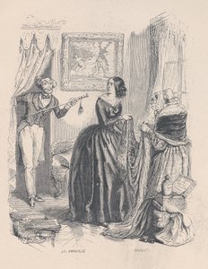 Neuer Aktäon, ich überraschte Diana, nicht in ihrem Bad, sondern mit einem Händler im Badezimmer. aus dem..., 1843 von Jean Ignace Isidore Gérard