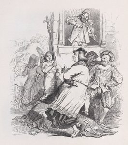 Der Geiger von Meudon aus Die vollständigen Werke von Béranger von Jean Ignace Isidore Gérard