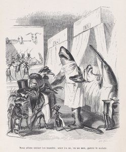 Wir werden die Muskeln einschneiden, die Knochen sägen, mit einem Wort, die Kranken heilen, ca. 1837-47
