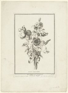 Blumenstrauß aus Anemone und Winde von Jean Jacques Avril (I)