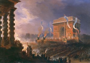 Fest der Bruderschaft des Arc de Triomphe, 24. April 1848 von Jean Jacques Champin