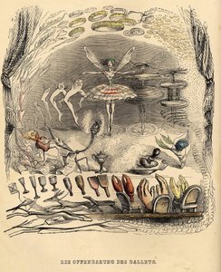 Die Offenbarungen des Balletts, 1840er Jahre von Jean Jacques Grandville