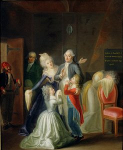 Abschied von Ludwig XVI. durch seine Familie im Tempel, 20. Januar 1793