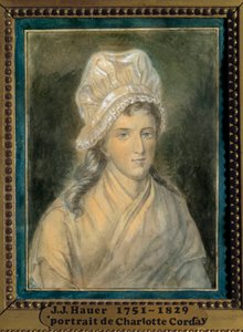 Porträt von Charlotte Corday von Jean Jacques Hauer