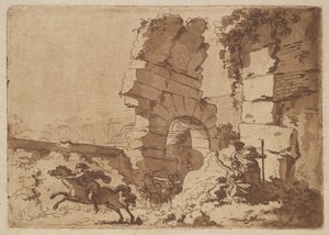 Das Kolosseum, in einem Album mit Recueil de Compositions par Lagren..., 1782-1821