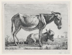 Jenny mit ihrem Fohlen von Jean Jacques de Boissieu